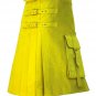32" Yellow Brutal Grace Kilt for Active Men