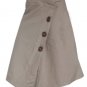 38" Buttons Wrap Skirt Steampunk Kilt Pleated Skirt Velcro Wrap Style