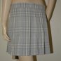 34 Taichi Check Pleated Kilt Skirt With Front Button