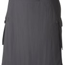 Scottish Active Men's Utility Sports Traditional Fashion Grey 100% Cotton kilt