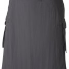 Scottish Active Men Utility Sports Traditional Fashion Grey  Kilt