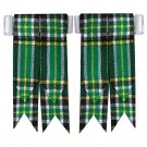 Traditional kilt Hose Flashes Irish National Tartan Kilt Flashes Garters