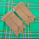 Plain Cotton Khaki Kilt Hose Flashes Garters kilt Flashes