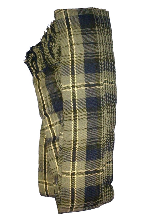 Scottish Kilt Fly Plaids Hamilton Grey Tartan Piper Fly Plaid 3 /1/2 Yards Uniform