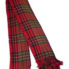 Scottish Kilt Fly Plaids Royal Stewart Tartan Piper Fly Plaid 3 /1/2 Yards Uniform