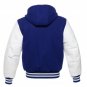 JORDAN VARSITY LETTERMAN HOODIE JACKET ROYAL BLUE WHITE