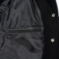 Black Wool Real Leather Arms, Orange Letterman Varsity Hoodie Jacket
