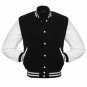 Black Wool Real White Leather Arms,red Letterman Varsity Hoodie Jackets 2XS~4XL