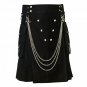 34 Size Scottish Gothic Kilt With D shape Chains Unisex Adult Handmade Custmmade Cargo