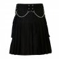 42 Size Black Utility Fashion Kilt With Chains And Wedding Kilt Scottish Utility Kilt