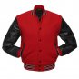 Red Wool Varsity Men Boys Unisex Letterman University College Baseball Jacket