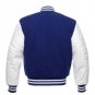 Royal Blue Wool & White Leather Sleeves College Baseball Letterman Varsity Jacket