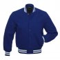 Royal Blue Wool Body & WoolSleeves College Baseball Letterman Varsity Jacket
