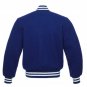 Royal Blue Wool Body & WoolSleeves College Baseball Letterman Varsity Jacket