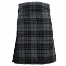 Scottish Highland Kilt Grey Watch Tartan Kilt 8 Yards