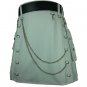 Tactical Duty Kilt With Chains White Scottish UTILITY KILT Size 32