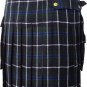 Size 32 Modern Pocket Douglas Blue Tartan Prime Kilt Scottish Highland Wears