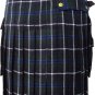 Size 34 Modern Pocket Douglas Blue Tartan Prime Kilt Scottish Highland Wears
