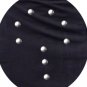 34 Size New Black Cotton Kilt Front 9 Buttons Round Shape Pure Cotton Kilt