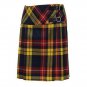 Size 32 Ladies Billie Pleated Kilt Knee Length Skirt in Buchanan Tartan
