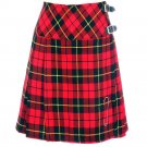 Size 38 Ladies Wallace Tartan Pleated Kilt Knee Length Skirt in Wallace Tartan