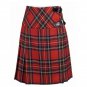Size 48 Ladies Royal Stewart Tartan Pleated Kilt Knee Length Skirt in Royal Stewart Tartan