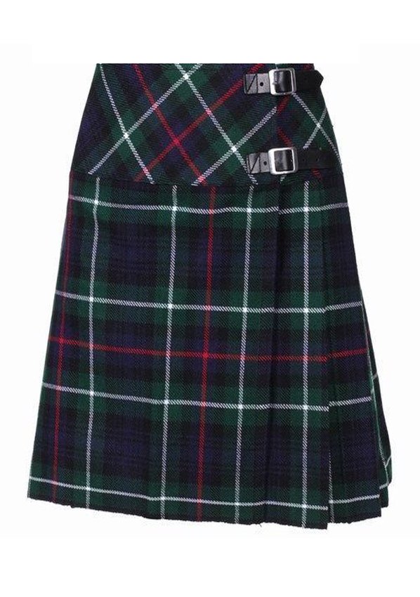 Size 30 Ladies Mackenzie Tartan Pleated Kilt Knee Length Skirt in Mackenzie Tartan