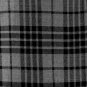 Size 34 Ladies Grey Watch Pleated Kilt Knee Length Skirt in Grey Watch Tartan