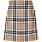 Size28 Ladies Billie Back Pleated Kilt Knee Length Skirt in Camel Thompson Tartan