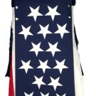 40 Size USA Flag Hybrid Utility Kilt With Cargo Pockets Tactical Kilt with Custom Patterns 40 Size USA Flag Hybrid Utility Kilt With Cargo Pockets Tactical Kilt with Custom Patterns