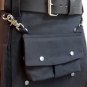 34 Waist Black Cotton Utility Kilt With Front Black Cotton Sporran Tactical Duty Utility Kilt