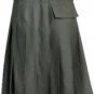 Olive Green Cotton Utility Kilt With Front Cotton Sporran 32 Size Olive Green Utility Kilt