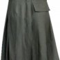 Olive Green Cotton Utility Kilt With Front Cotton Sporran 36 Size Olive Green Utility Kilt