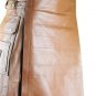 34 Size Handmade Original Cowhide Leather Kilt Handmade Utility Kilt Leather Skirt