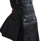 32 Waist Handmade Original Cowhide Leather Kilt Handmade Utility Kilt Leather Skirt