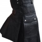 36 Waist Handmade Original Cowhide Leather Kilt Handmade Utility Kilt Leather Skirt
