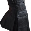 38 Waist Handmade Original Cowhide Leather Kilt Handmade Utility Kilt Leather Skirt