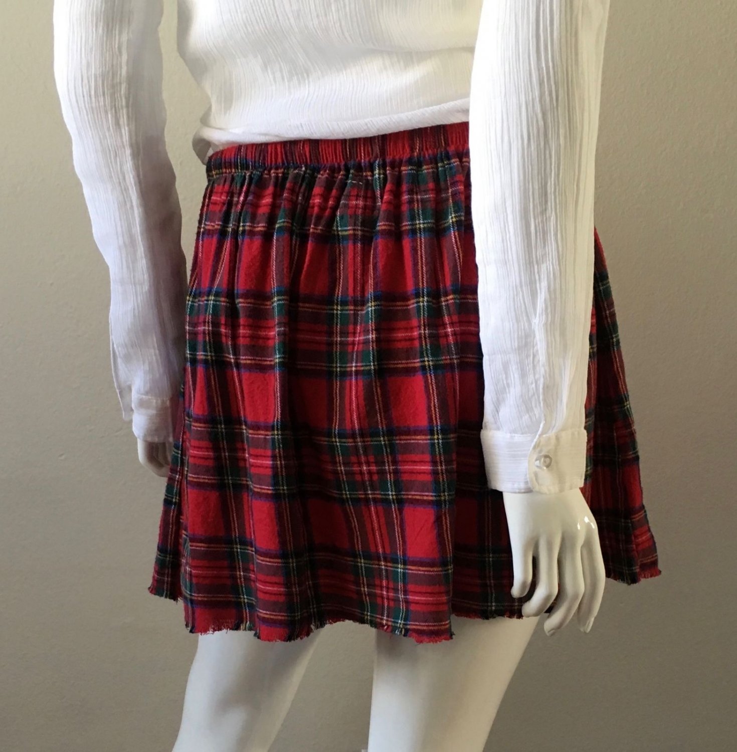 Ladies Womens Wallace Tartan Scottish Billie Kilt Mod Mini Skirt 3440