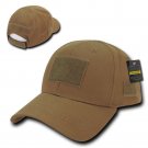Solid Coyote Brown Tactical Operator Low Crown Contractor Military Patch Cap Hat
