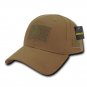 Solid Coyote Brown Tactical Operator Low Crown Contractor Military Patch Cap Hat