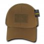 Solid Coyote Brown Tactical Operator Low Crown Contractor Military Patch Cap Hat