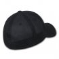 Black USA US American Flag Tactical Operator Mesh Flex Baseball Fit Hat Cap