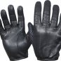 Black Tactical Police Cut Resistant Leather Gloves