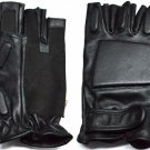 LARGE MEN SOLID LEATHER POLICE STYLE SWAT TACTICAL MOTORCYCLE GLOVES