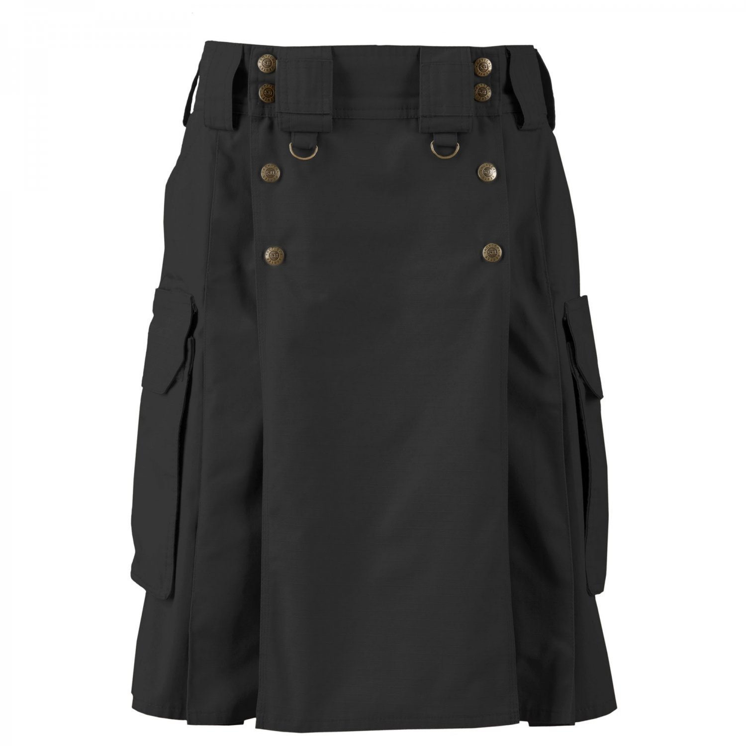 Original Tactical Utility Size 40 Black Cotton Kilt Scottish Highland Utility Wears