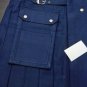 32 Size Navy Blue Handmade Deluxe Cotton Utility Kilt