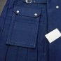 42 Size Navy Blue Handmade Deluxe Cotton Utility Kilt