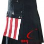48 Waist USA Flag Pocket Hybrid Utility Kilt With Cargo Pockets Tactical Duty Utility Kilt