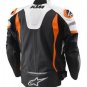 MENS HANDMADE MULTI-COLOR MOTORCYCLE LEATHER RACING JACKET SAFETY PADS
