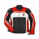 Men Handmade Multi-color Motorcycle Leather Jacket Safety For Ducati